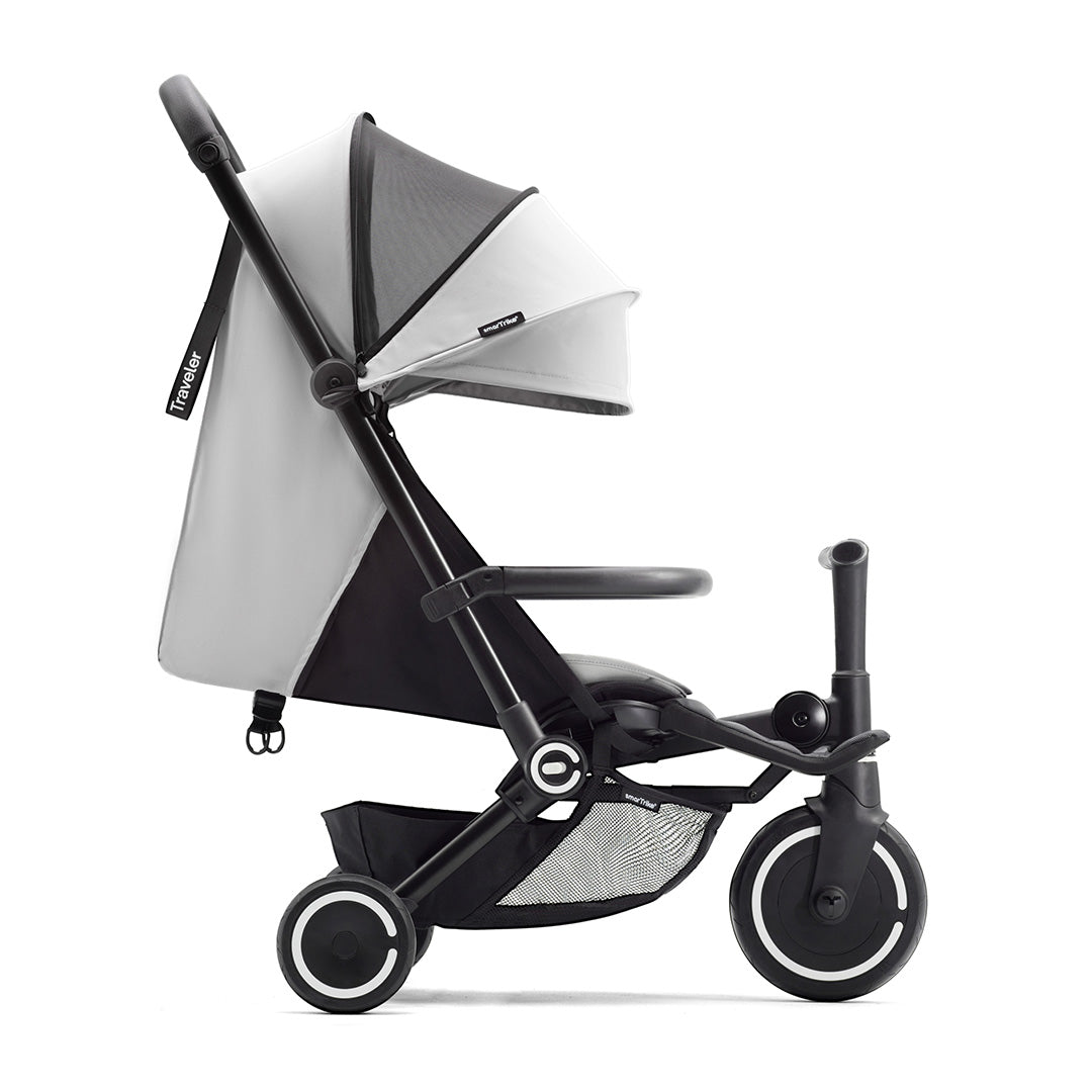 smarTrike Traveler Active Stroller - Silver White-Strollers-Silver White- | Natural Baby Shower