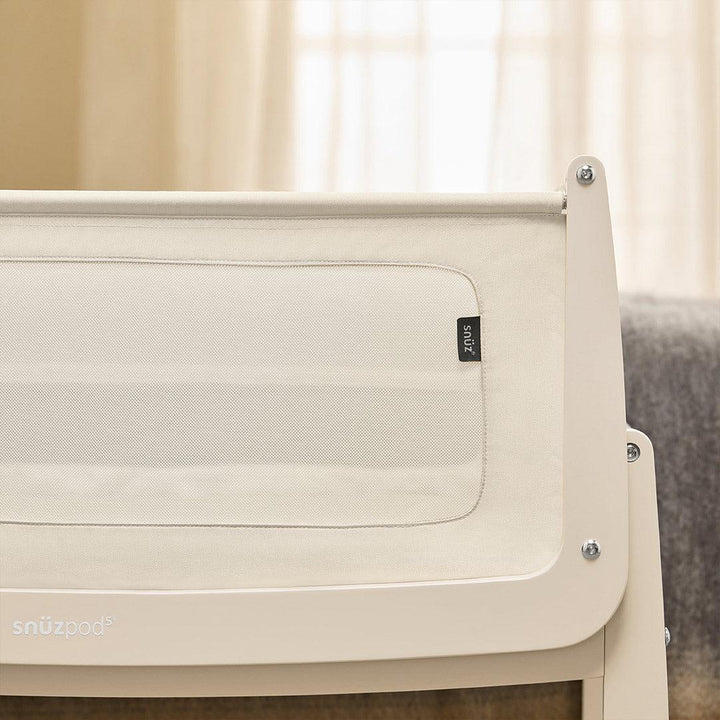 SnuzPod 5 Bedside Crib - Cashmere-Bedside Cribs-Cashmere-Crib | Natural Baby Shower