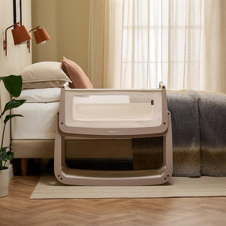 SnuzPod 5 Bedside Crib - Mocha-Bedside Cribs-Mocha-Crib | Natural Baby Shower