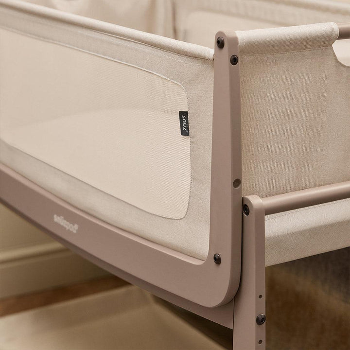 SnuzPod 5 Bedside Crib - Mocha-Bedside Cribs-Mocha-Crib | Natural Baby Shower