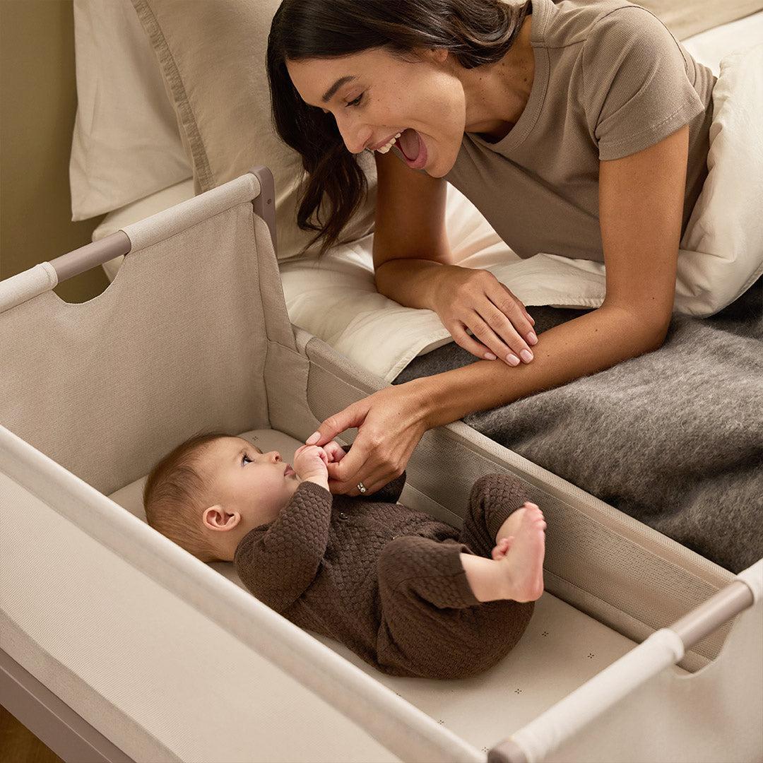 SnuzPod 5 Bedside Crib - Mocha-Bedside Cribs-Mocha-Crib | Natural Baby Shower