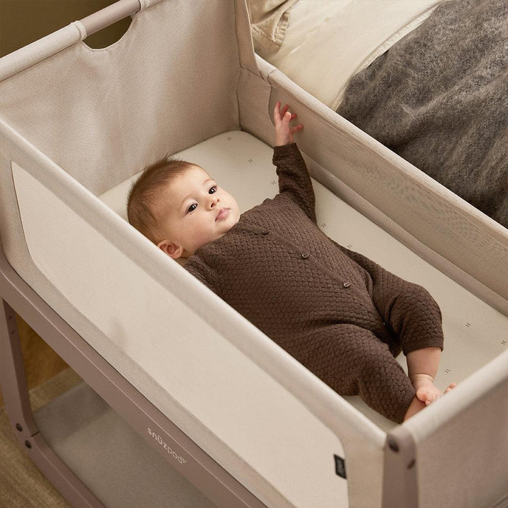 SnuzPod 5 Bedside Crib - Mocha-Bedside Cribs-Mocha-Crib | Natural Baby Shower