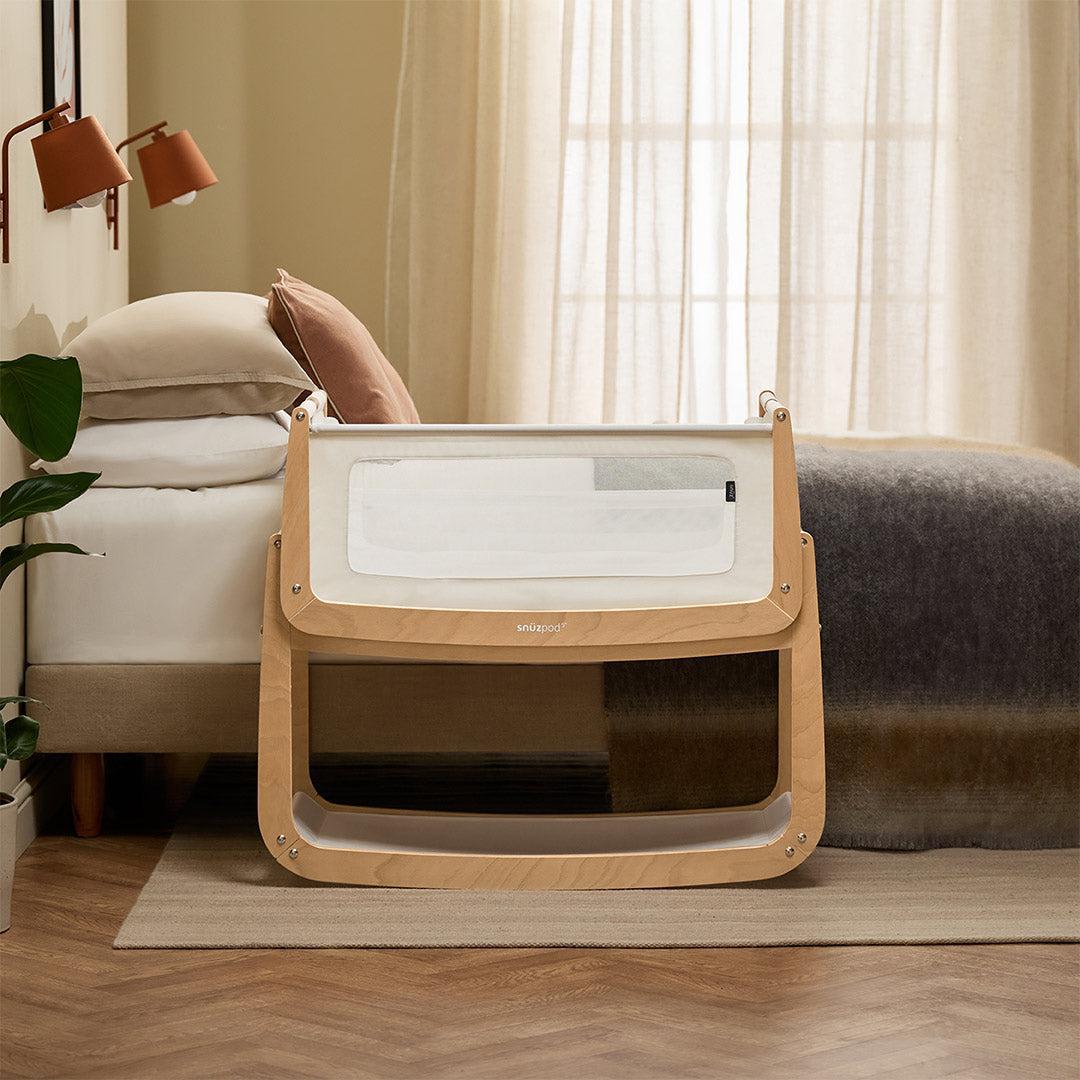 SnuzPod 5 Bedside Crib - Natural-Bedside Cribs-Natural-Crib | Natural Baby Shower