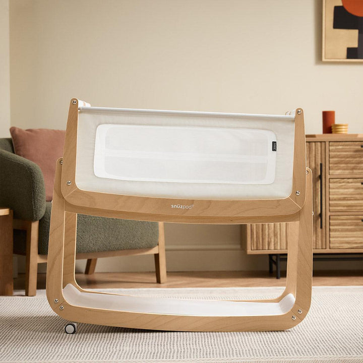 SnuzPod 5 Bedside Crib - Natural-Bedside Cribs-Natural-Crib | Natural Baby Shower