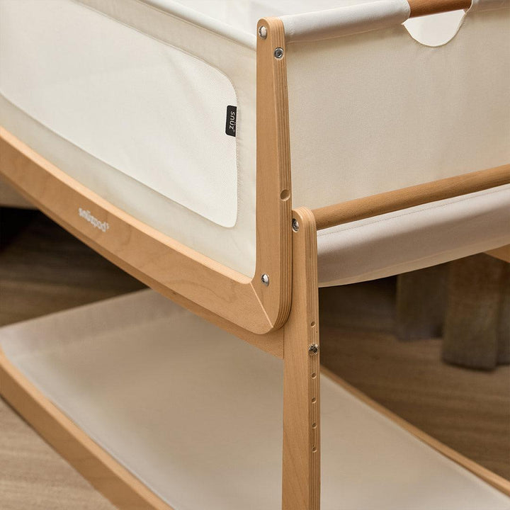 SnuzPod 5 Bedside Crib - Natural-Bedside Cribs-Natural-Crib | Natural Baby Shower