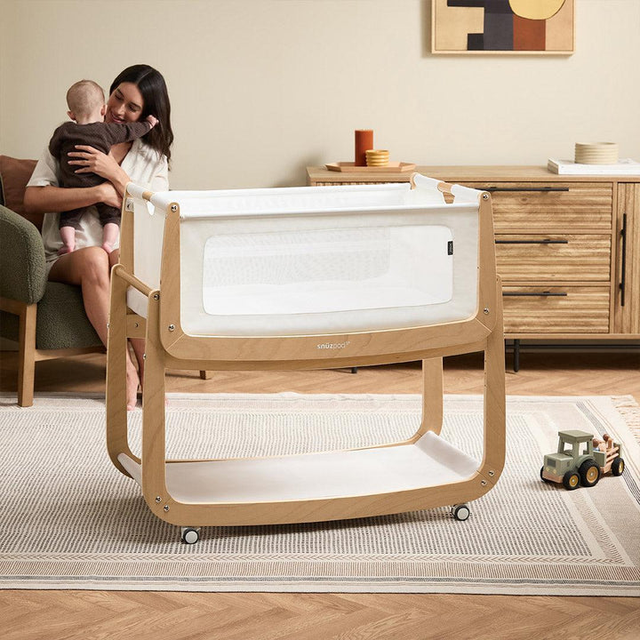 SnuzPod 5 Bedside Crib - Natural-Bedside Cribs-Natural-Crib | Natural Baby Shower