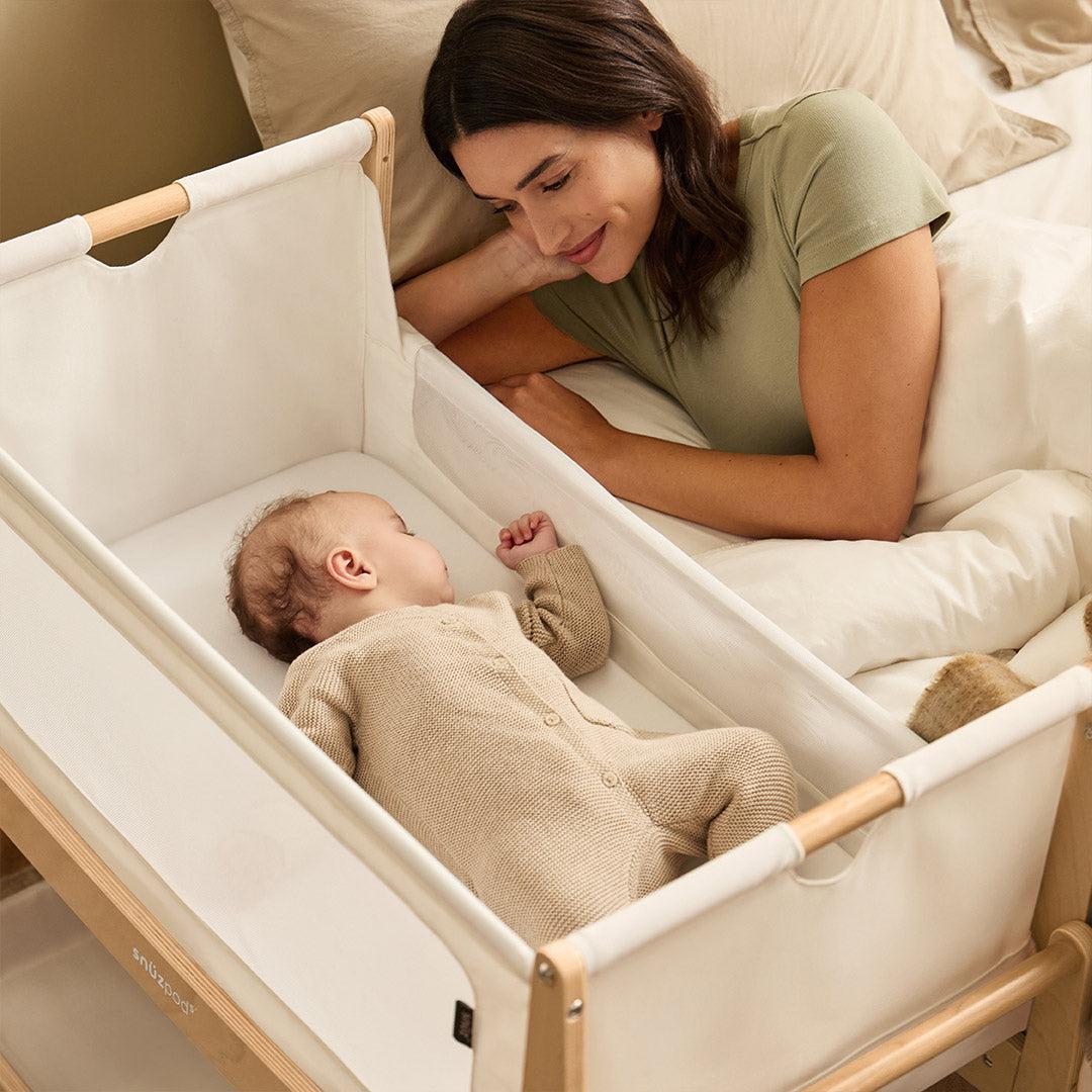 SnuzPod 5 Bedside Crib - Natural-Bedside Cribs-Natural-Crib | Natural Baby Shower