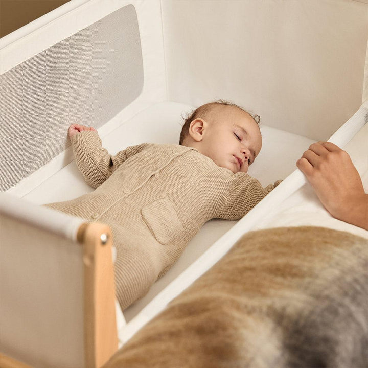 SnuzPod 5 Bedside Crib - Natural-Bedside Cribs-Natural-Crib | Natural Baby Shower