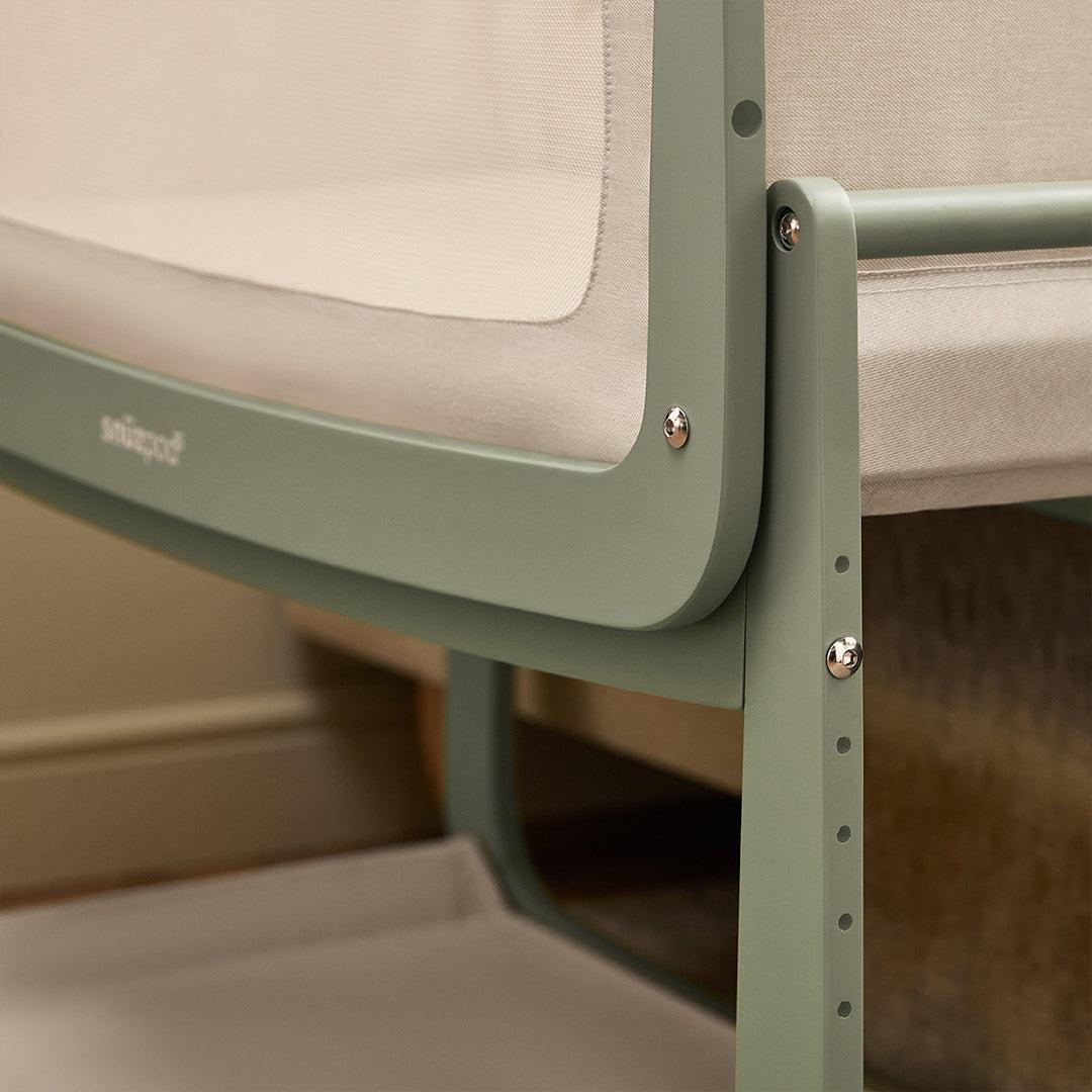 SnuzPod 5 Bedside Crib - Sage-Bedside Cribs-Sage-Crib | Natural Baby Shower