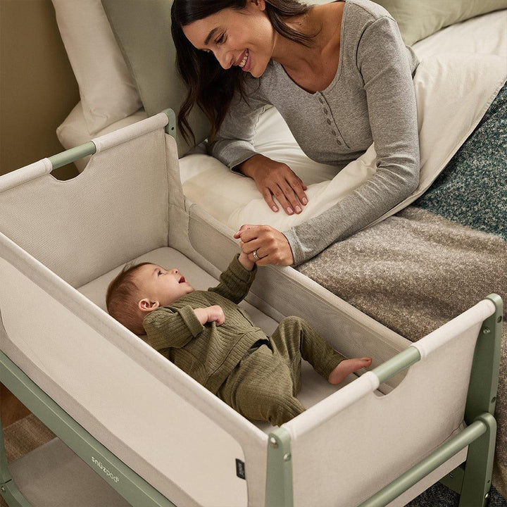 SnuzPod 5 Bedside Crib - Sage-Bedside Cribs-Sage-Crib | Natural Baby Shower