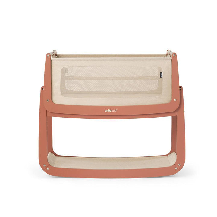 SnuzPod 5 Bedside Crib - Terracotta-Bedside Cribs-Terracotta-Crib | Natural Baby Shower