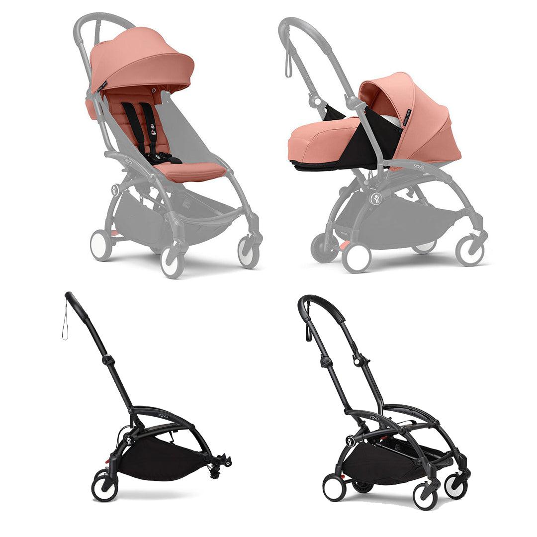 Sibling bundle - Stokke YOYO3 Stroller for siblings-Strollers-Ginger-Black | Natural Baby Shower