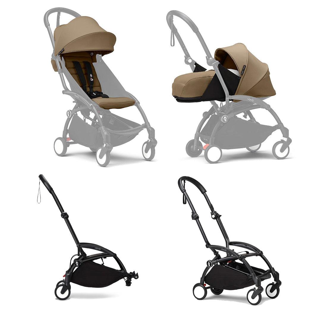 Sibling bundle - Stokke YOYO3 Stroller for siblings-Strollers-Toffee-Black | Natural Baby Shower