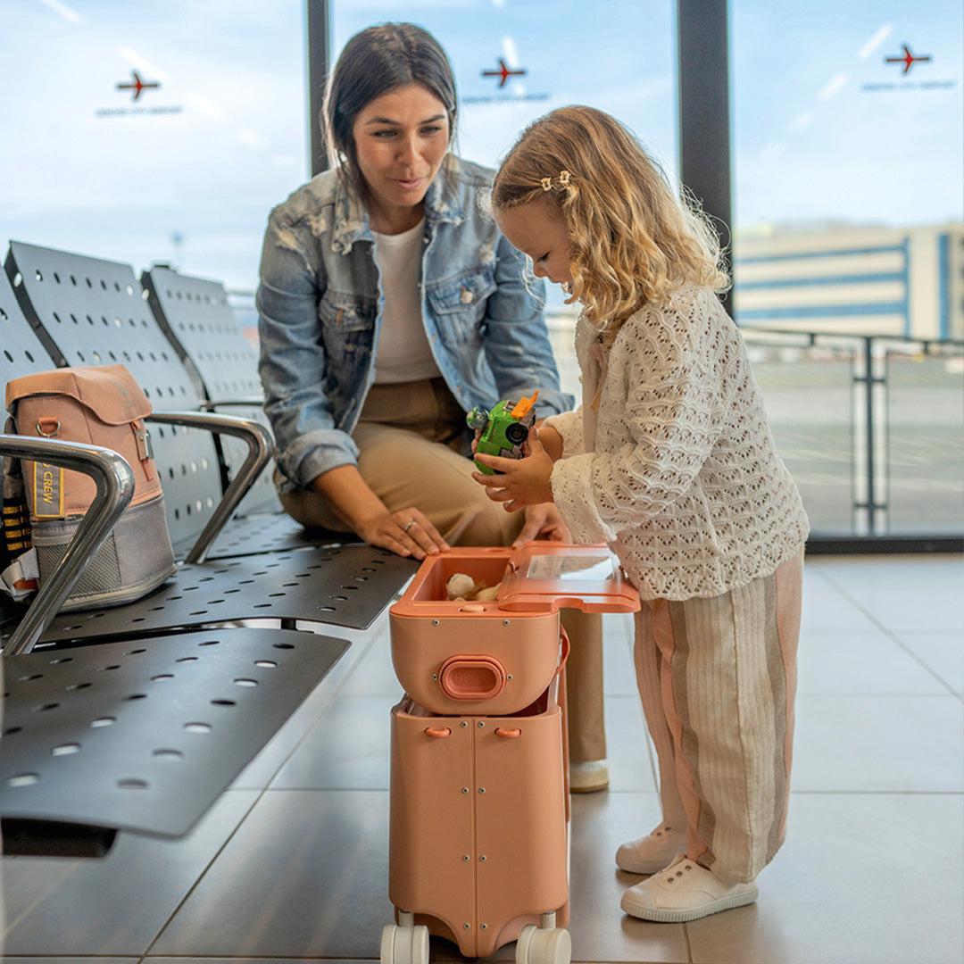 Stokke Jetkids Travel Bundle - Coral Pink-Children's Luggage-Coral Pink- | Natural Baby Shower