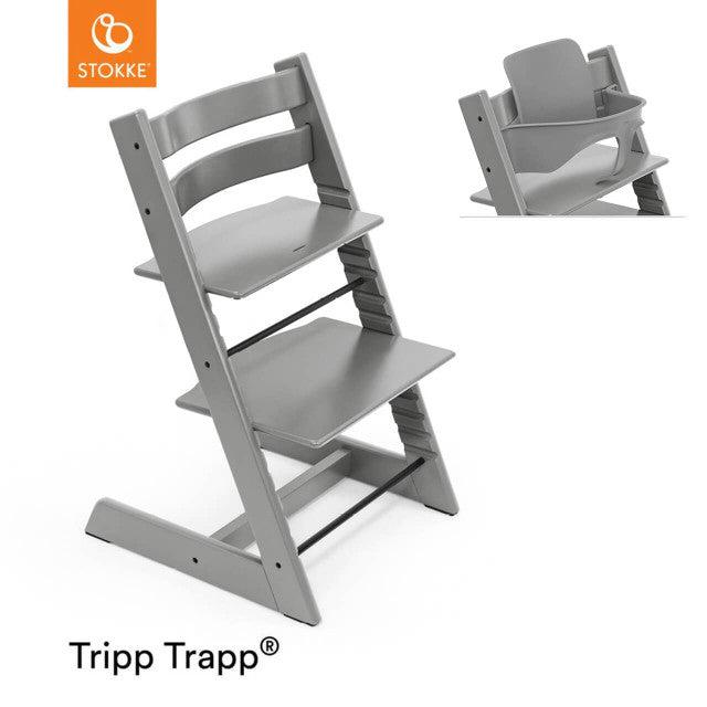 Stokke Tripp Trapp Highchair - Storm Grey-Highchairs-With Baby Set- | Natural Baby Shower