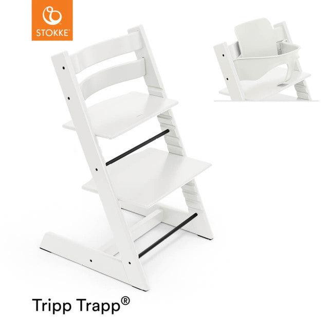 Stokke Tripp Trapp Highchair - White-Highchairs-With Baby Set- | Natural Baby Shower