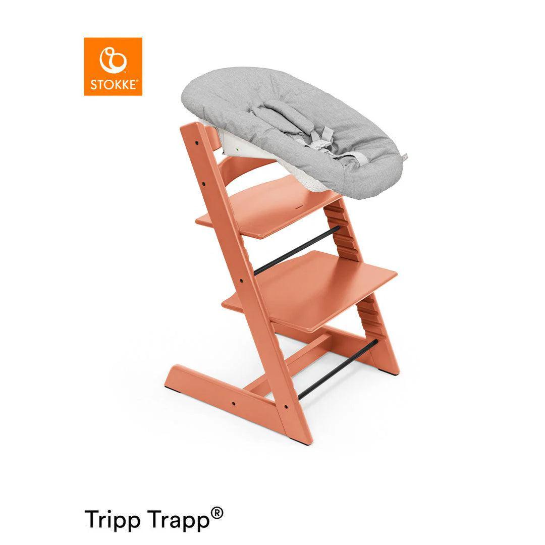 Stokke Tripp Trapp Highchair + Newborn Set-Highchairs-Terracotta- | Natural Baby Shower