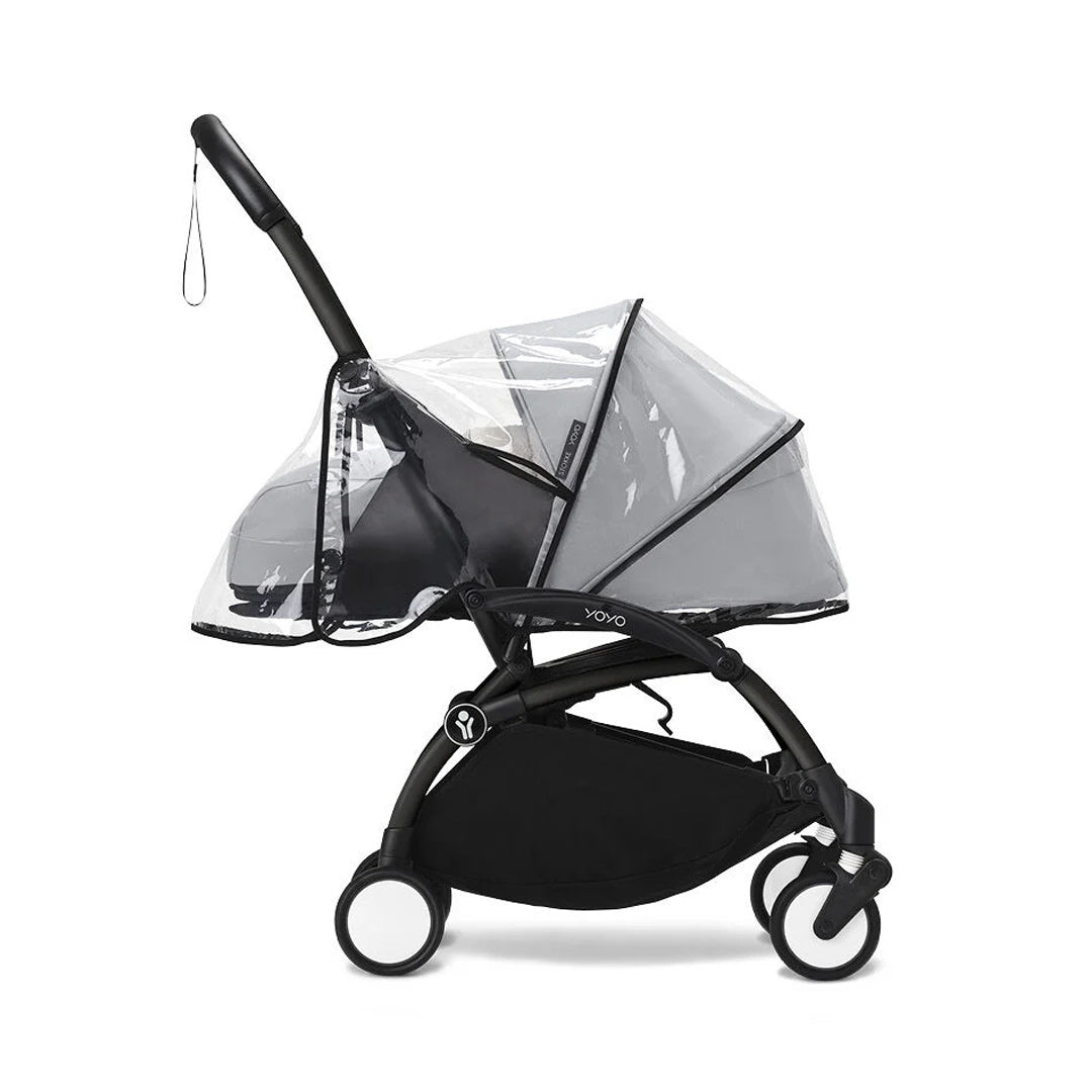 Stokke YOYO 0+ Newborn Pack Raincover - Black-Raincovers-Black-One Size | Natural Baby Shower