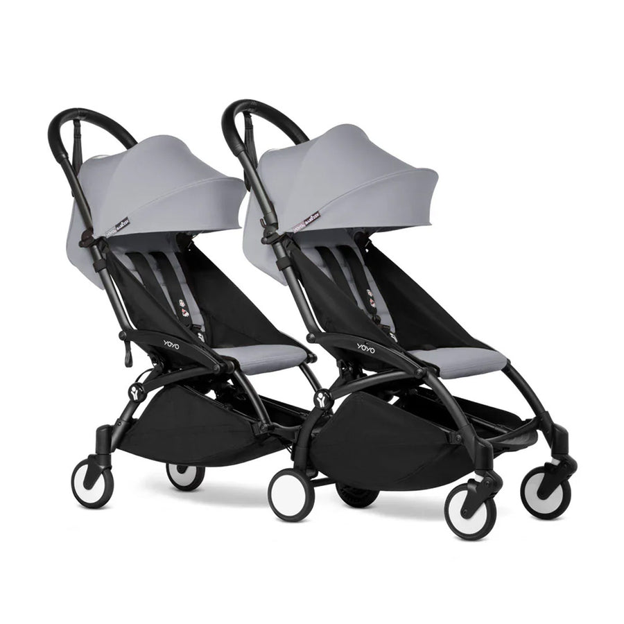 Stokke YOYO3 Stroller from 6 + for twins-Strollers-Stone-Black | Natural Baby Shower