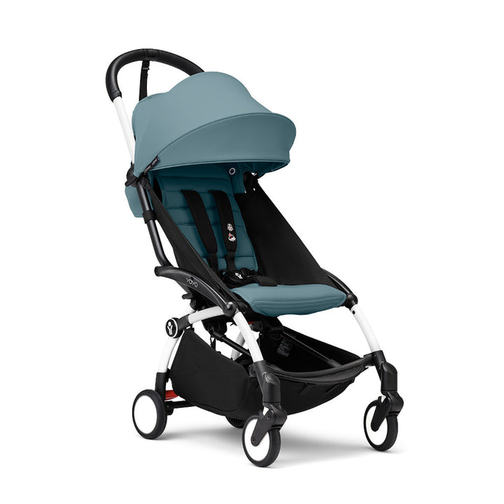 Stokke YOYO3 Stroller from 6 Months-Strollers-Aqua-White | Natural Baby Shower