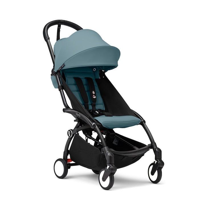 Stokke YOYO3 Stroller from 6 Months-Strollers-Aqua-Black | Natural Baby Shower