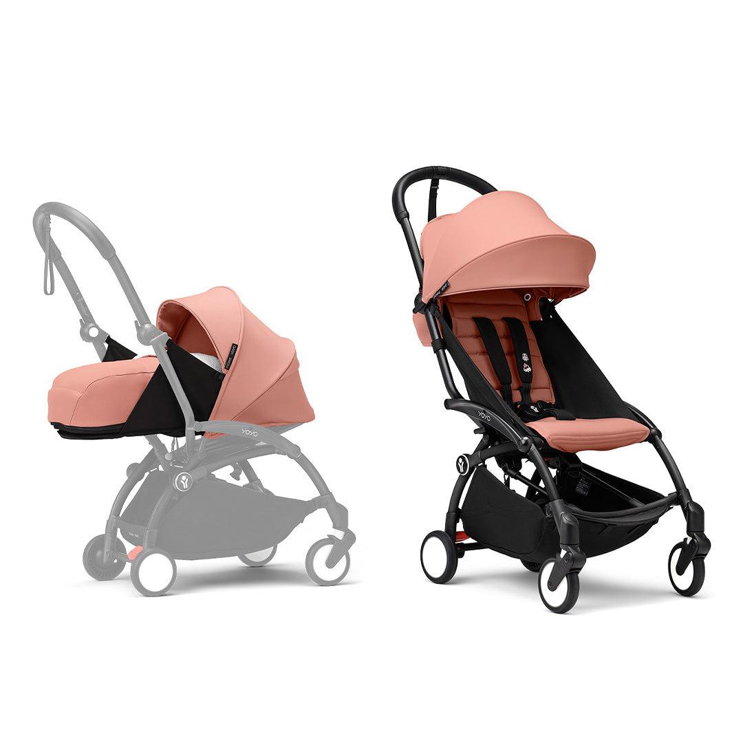 Stokke YOYO3 stroller from newborn to toddler - Black Frame-Strollers-Ginger-Ginger | Natural Baby Shower