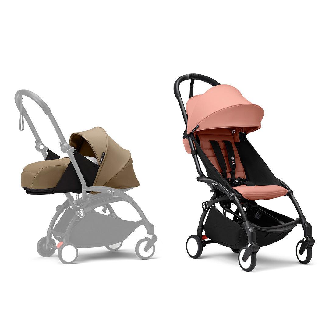 Stokke YOYO3 stroller from newborn to toddler - Black Frame-Strollers-Ginger-Toffee | Natural Baby Shower