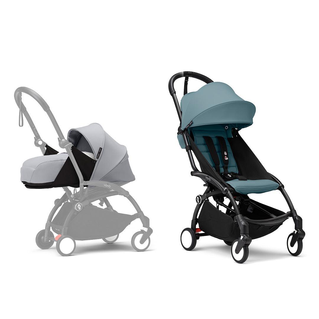 Stokke YOYO3 stroller from newborn to toddler - Black Frame-Strollers-Black-Black | Natural Baby Shower