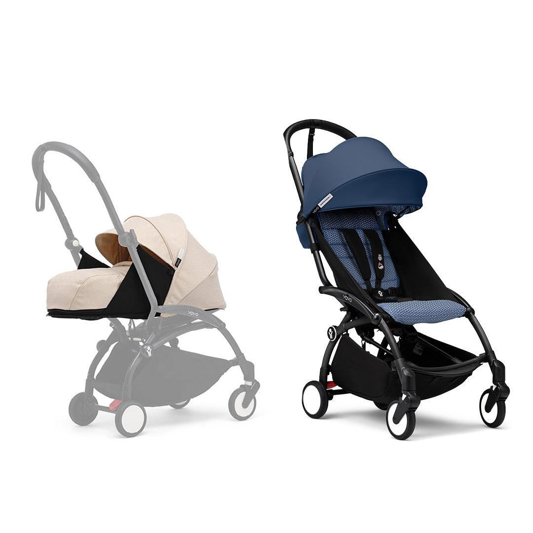 Stokke YOYO3 stroller from newborn to toddler - Black Frame-Strollers-Black-Black | Natural Baby Shower