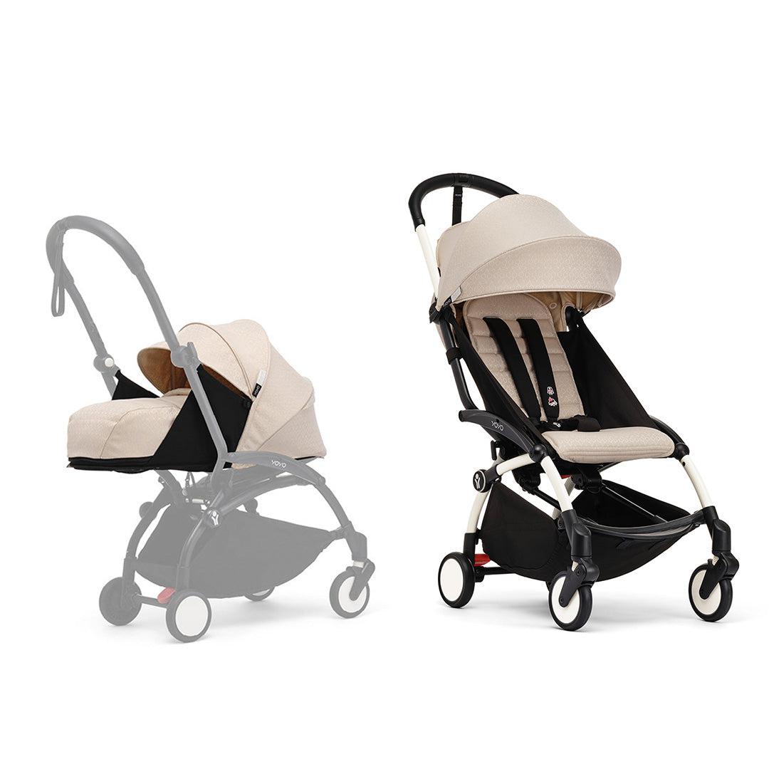 Stokke YOYO3 Stroller from Newborn to Toddler-Strollers-Bonpoint Beige-White | Natural Baby Shower