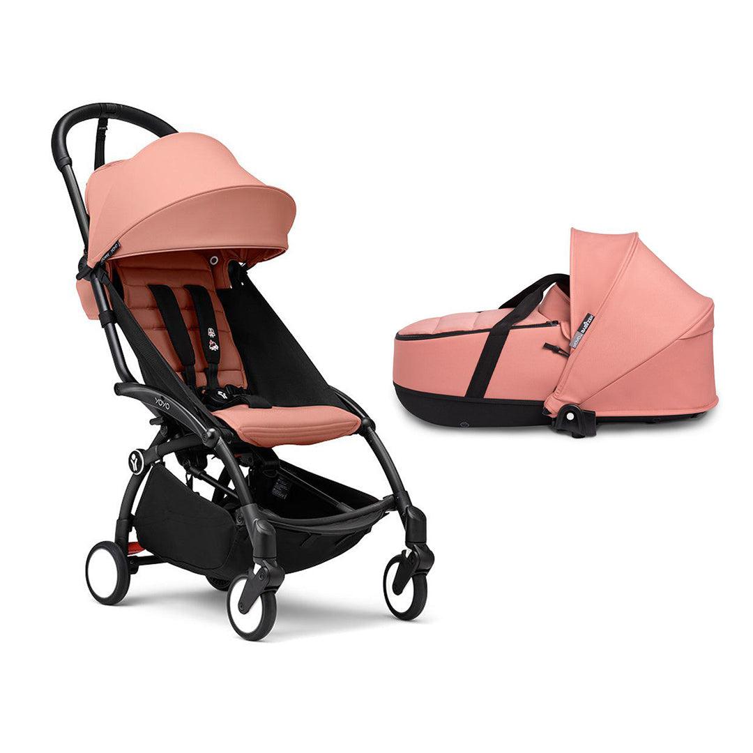 Stokke YOYO3 Stroller Bassinet Bundle-Strollers-Ginger-Black | Natural Baby Shower