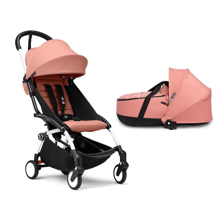 Stokke YOYO3 Stroller Bassinet Bundle-Strollers-Ginger-White | Natural Baby Shower