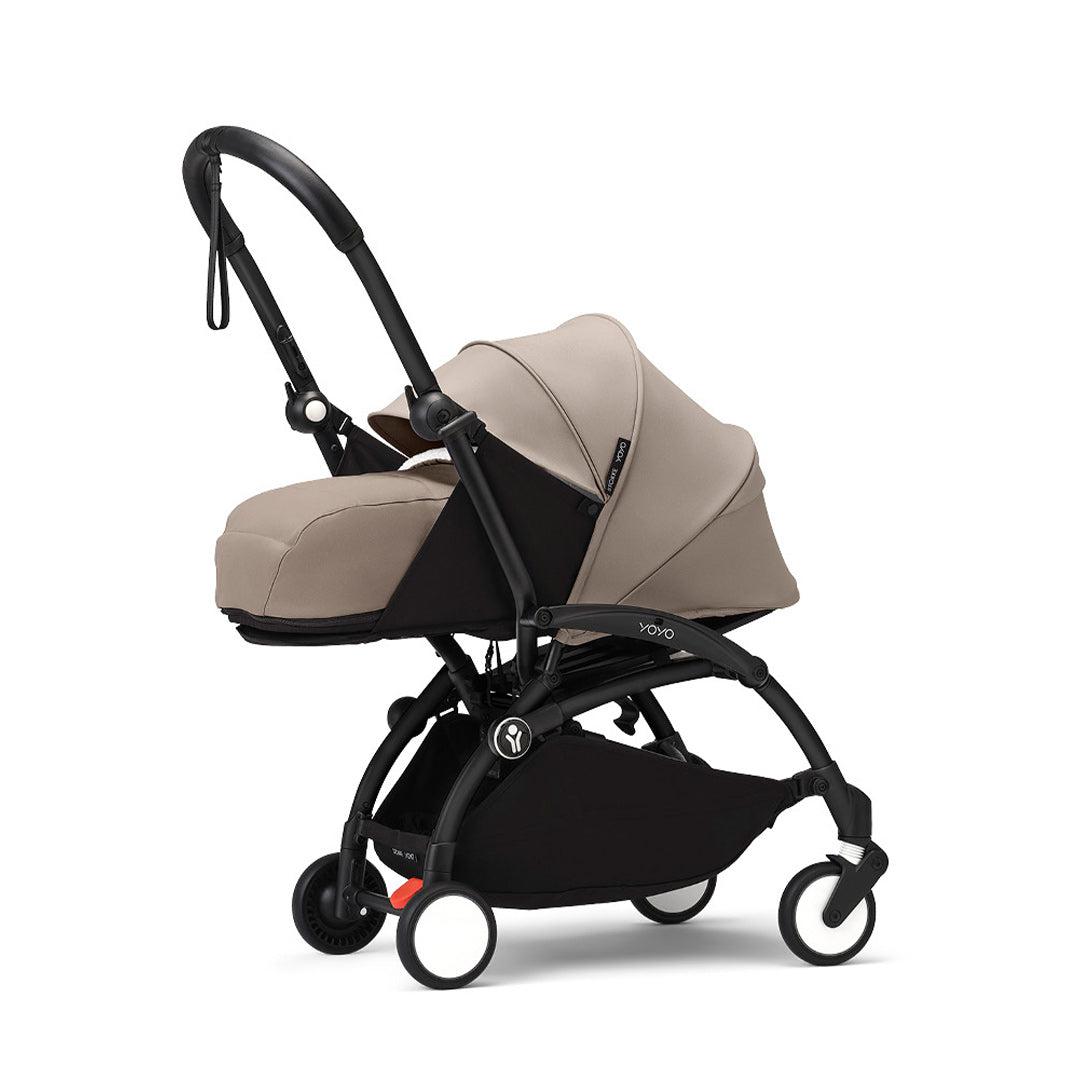 Stokke YOYO3 stroller with newborn pack-Stroller Bundles-Taupe-Black | Natural Baby Shower