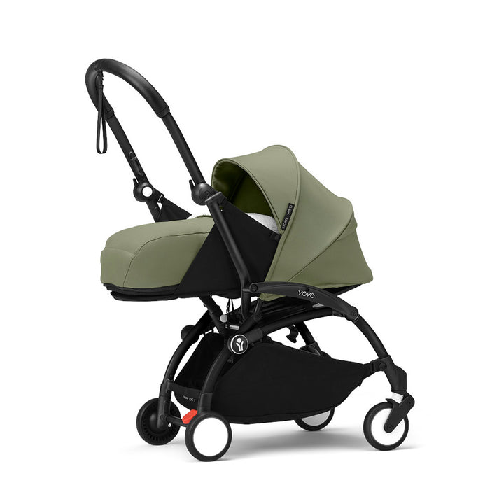 Stokke YOYO3 stroller with newborn pack-Stroller Bundles-Olive-Black | Natural Baby Shower