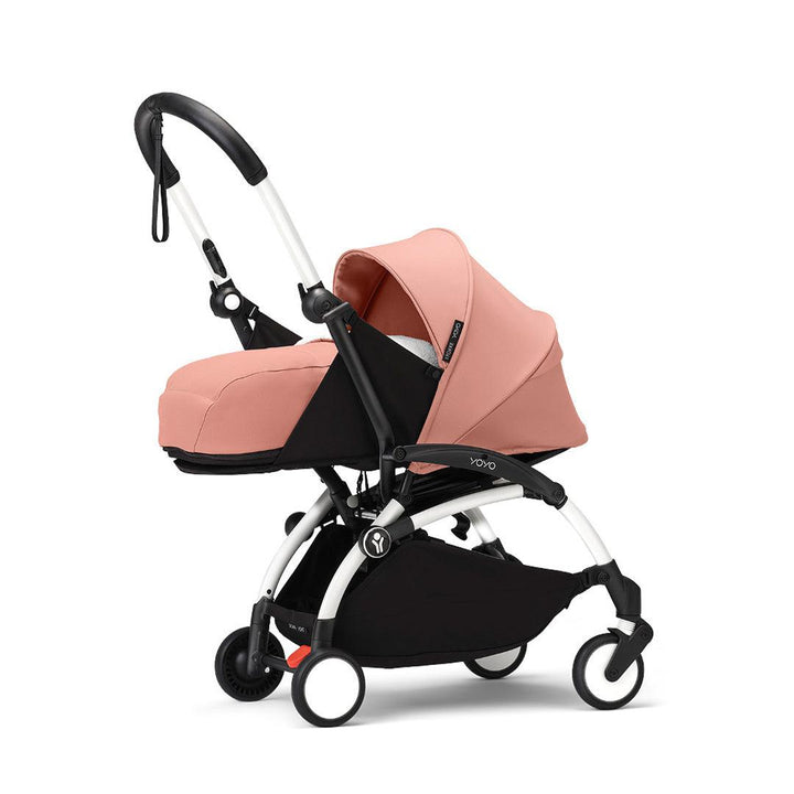 Stokke YOYO3 stroller with newborn pack-Stroller Bundles-Ginger-White | Natural Baby Shower