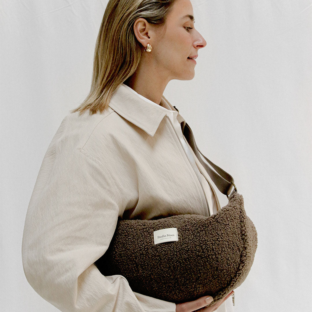 Studio Noos Teddy Adult Fanny Pack - Brown-Changing Bags-Brown- | Natural Baby Shower