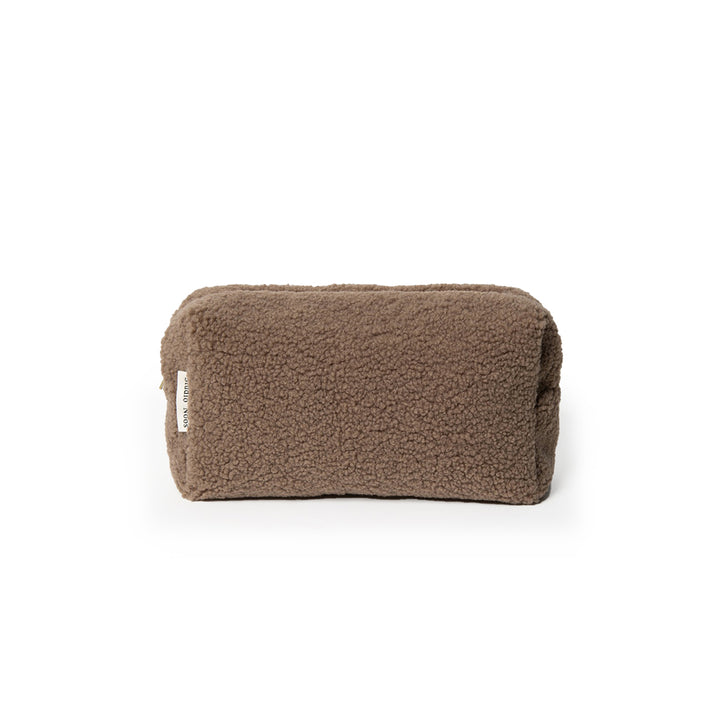 Studio Noos Teddy Pouch - Brown-Mini Bags-Brown- | Natural Baby Shower