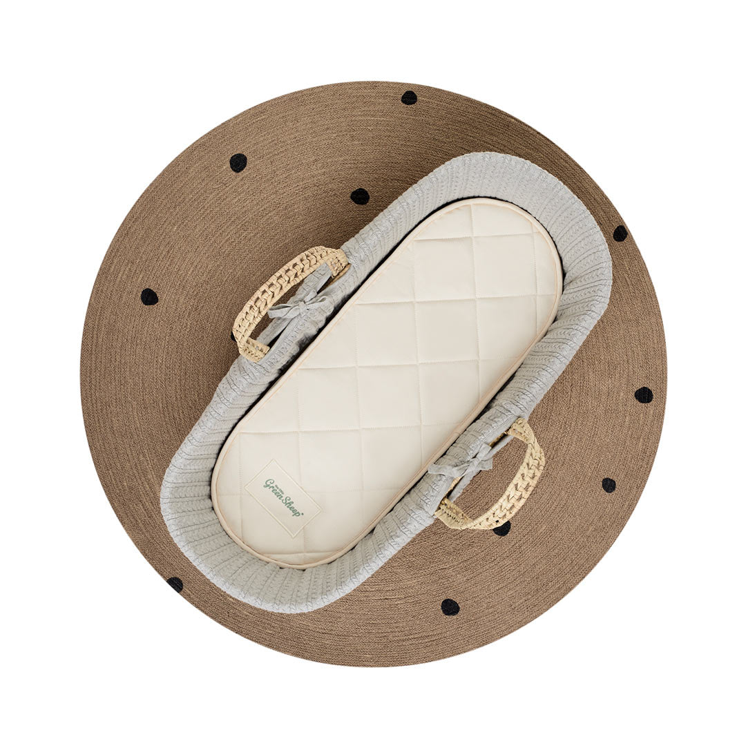 The Little Green Sheep Natural Moses Basket Mattress - Mamas & Papas-Mattresses- | Natural Baby Shower