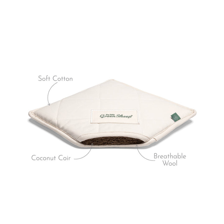 The Little Green Sheep Natural Moses Basket Mattress - Mamas & Papas-Mattresses- | Natural Baby Shower