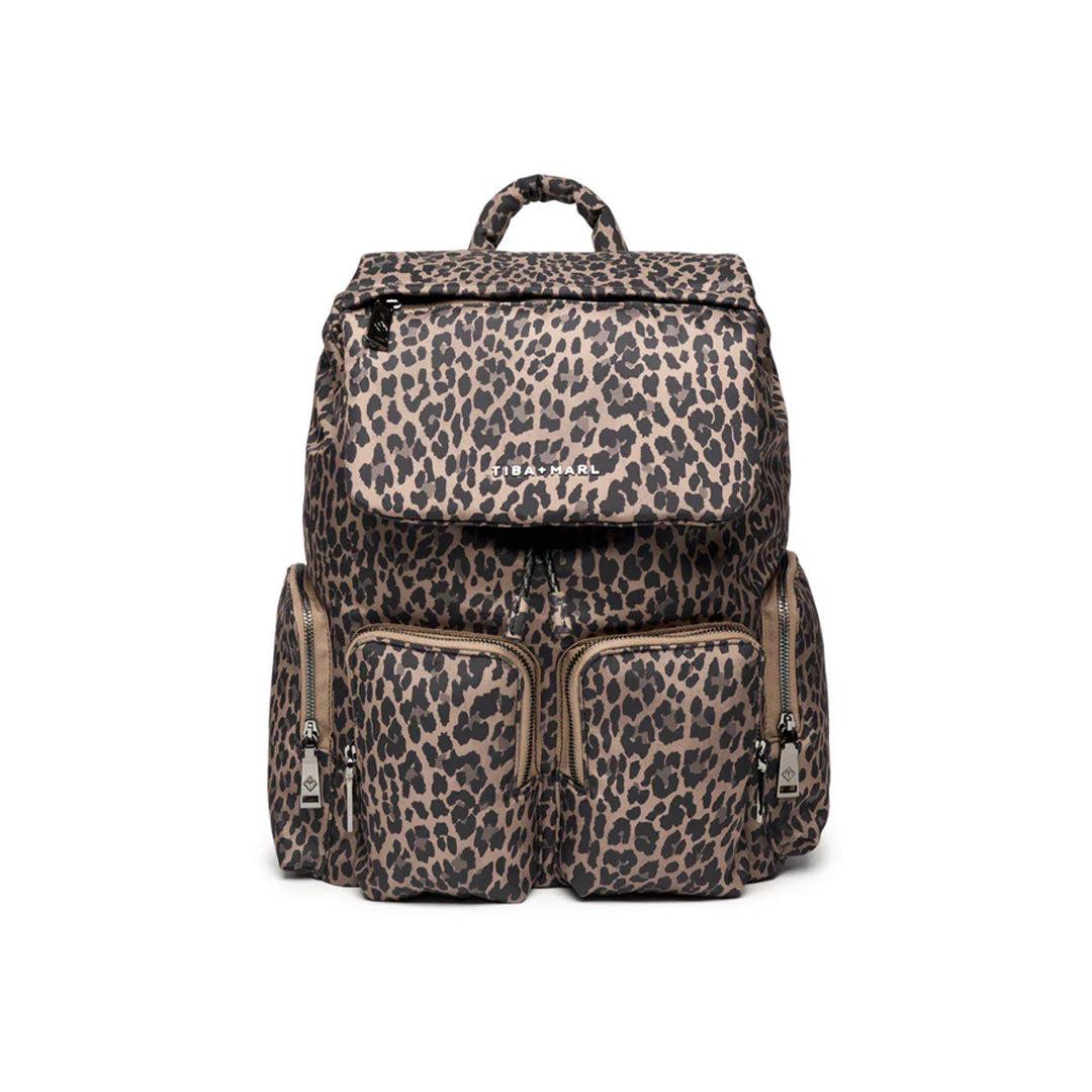 Tiba + Marl Alto Changing Backpack - Tonal Brown Leopard-Changing Bags-Tonal Brown Leopard- | Natural Baby Shower