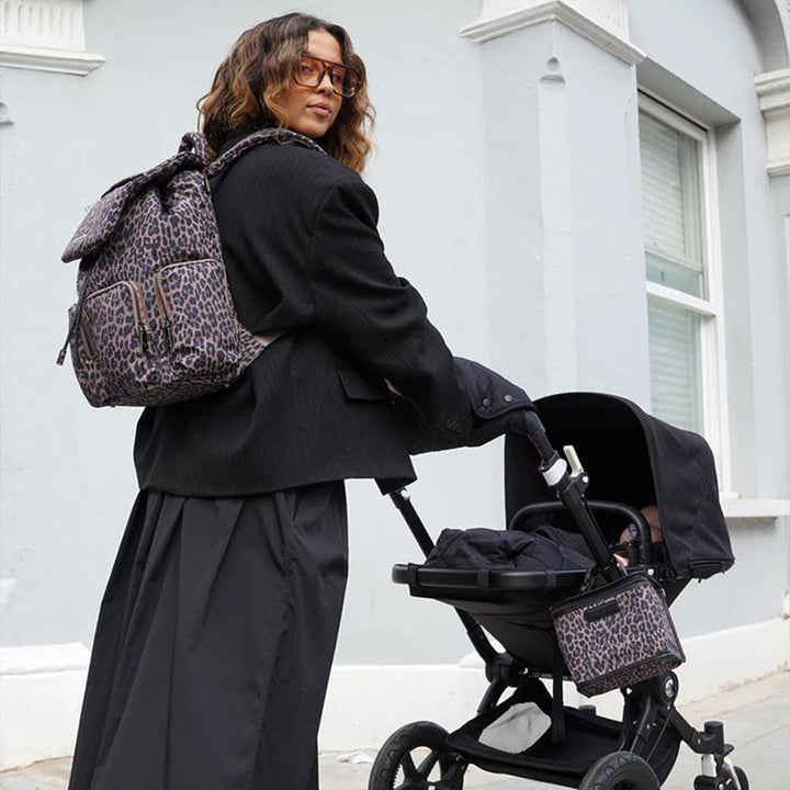 Tiba + Marl Alto Changing Backpack - Tonal Brown Leopard-Changing Bags-Tonal Brown Leopard- | Natural Baby Shower