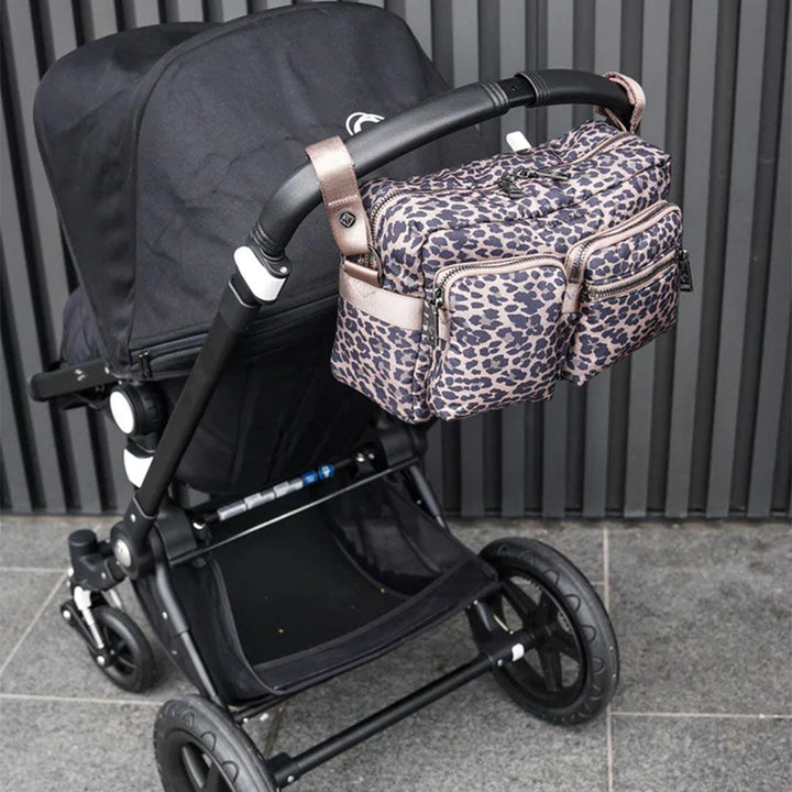 Tiba + Marl Axel Buggy Organiser / Changing Bag - Tonal Brown Leopard-Stroller Organisers-Tonal Brown Leopard- | Natural Baby Shower