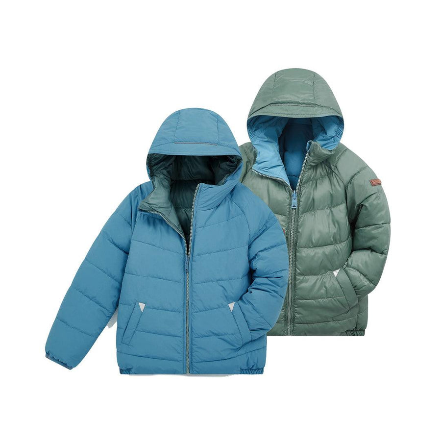 TOASTIE Eco-Reversible Puffer - Cloud Blue - Fern-Coats-Cloud Blue/Fern-1-2y | Natural Baby Shower