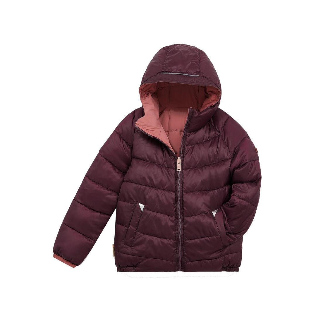 TOASTIE Eco-Reversible Puffer - Damask Pink - Black Cherry-Coats-Damask Pink/Black Cherry-1-2y | Natural Baby Shower