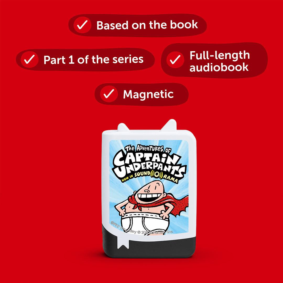 Tonies Book Pocket: Dav Pilkey - The Adventures Of Captain Underpants-Audio Player Cards + Characters- | Natural Baby Shower