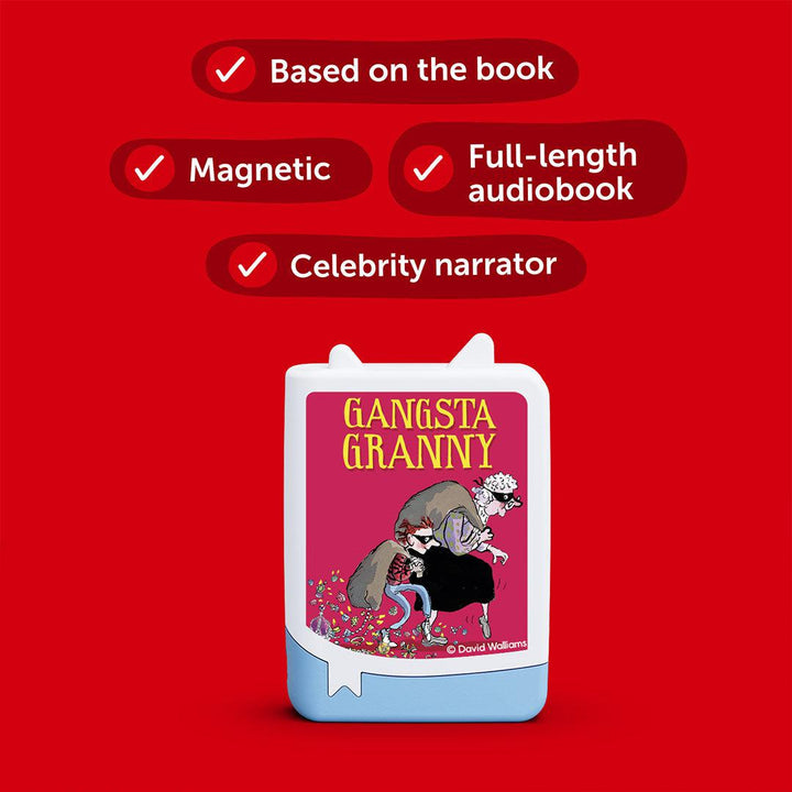 Tonies Book Pocket: David Walliams - Gangsta Granny-Audio Player Cards + Characters- | Natural Baby Shower