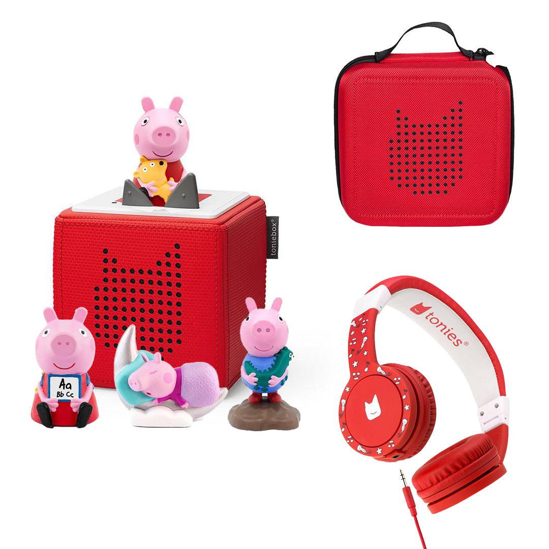 Tonies Peppa Pig Complete Bundle - Red-Audio Players-Red- | Natural Baby Shower