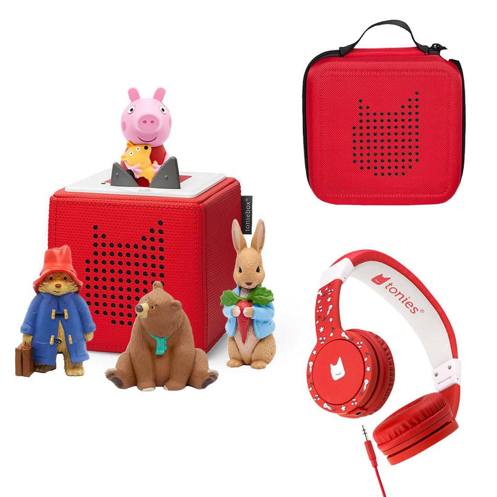 Tonies Peppa Pig + Toddler Bundle - Red-Audio Players-Red- | Natural Baby Shower