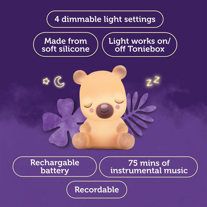 Tonies Sleepy Friends: Bear Night Light-Audio Player Cards + Characters- | Natural Baby Shower