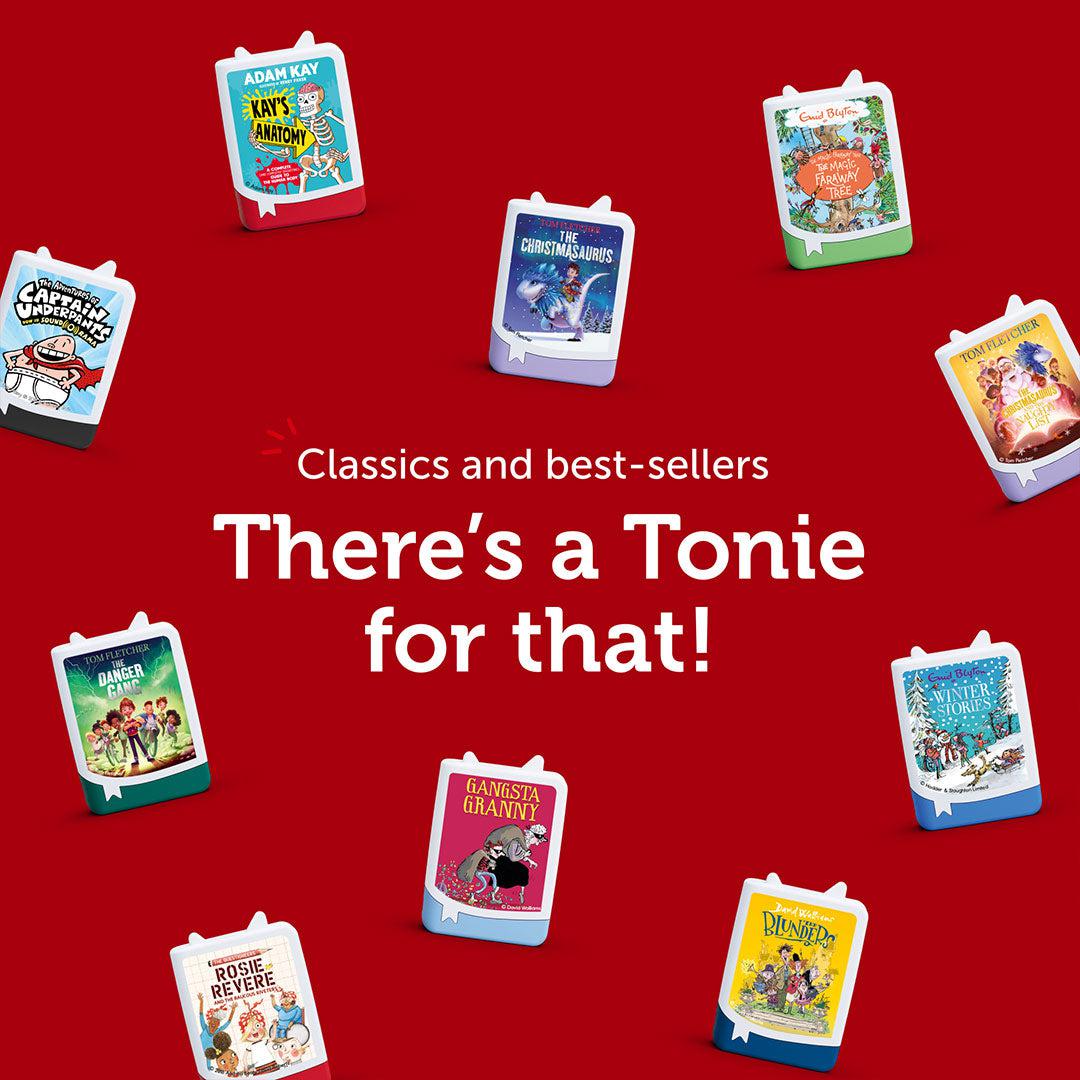 Tonies Book Pocket: Tom Fletcher - The Christmasaurus-Audio Player Cards + Characters- | Natural Baby Shower